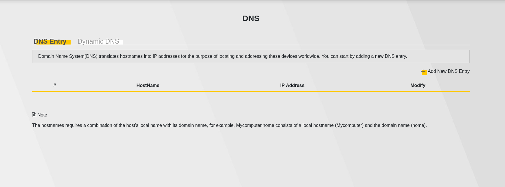 DNS yapılandırması